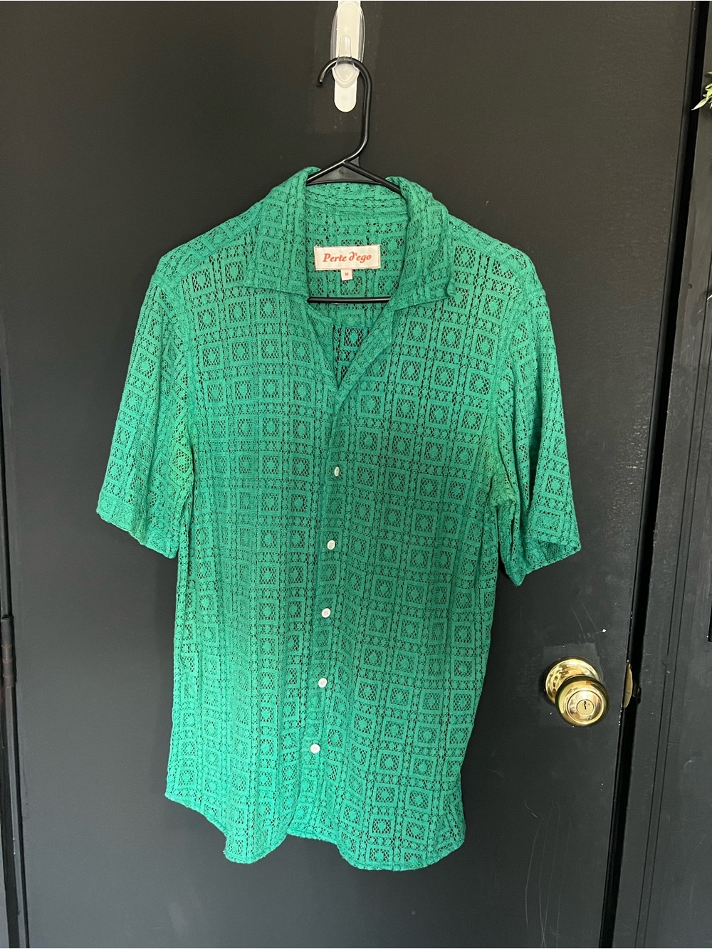 Perte D’Ego Crochet Button Up Shirt